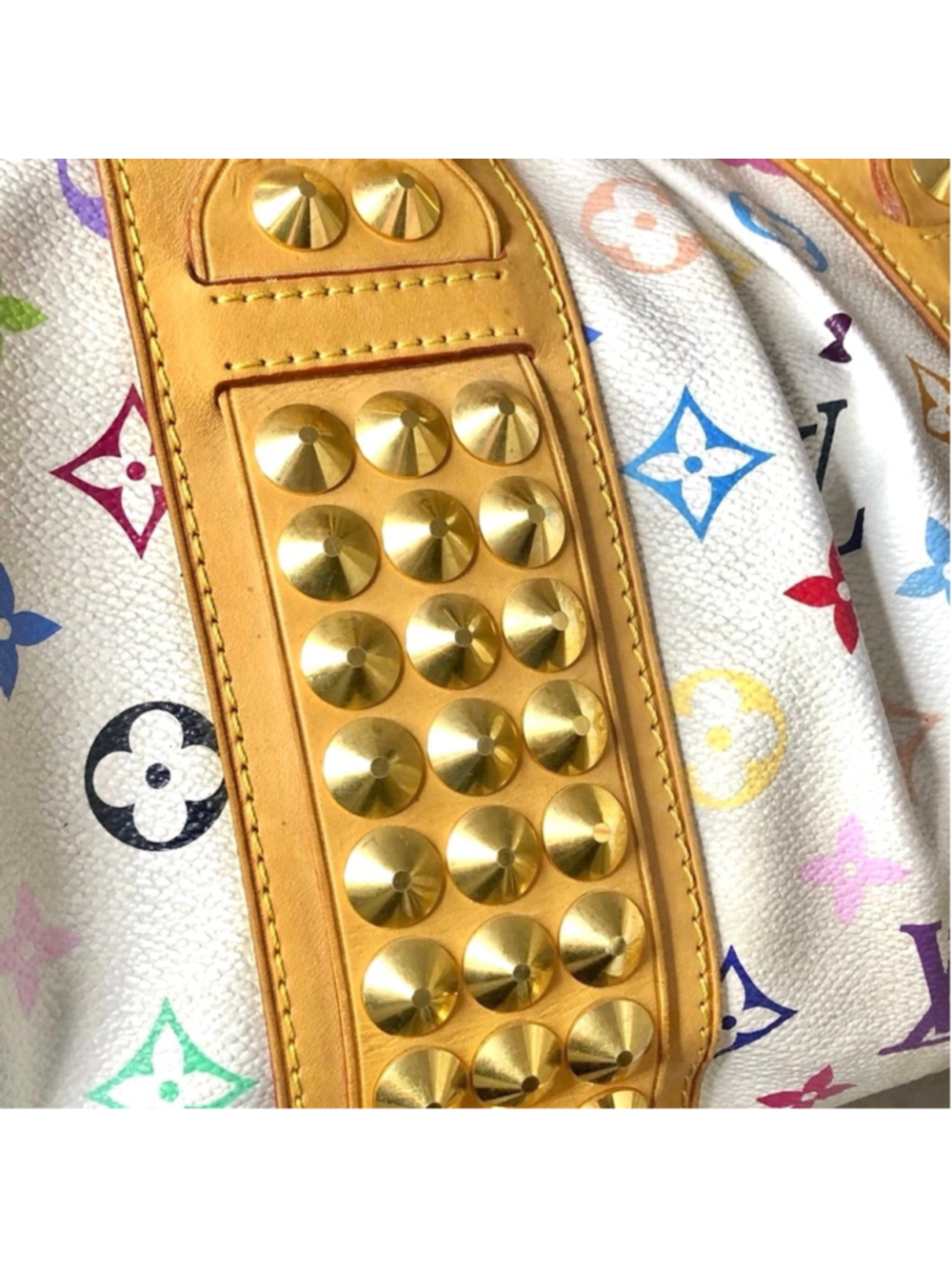LOUIS VUITTON Monogram MultiColor Courtney MM Murakami White - Picture 9 of 17